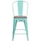 Flash Furniture Mint Metal Counter Stool, 24", PK4 4-ET-3534-24-MINT-WD-GG - alternate 4